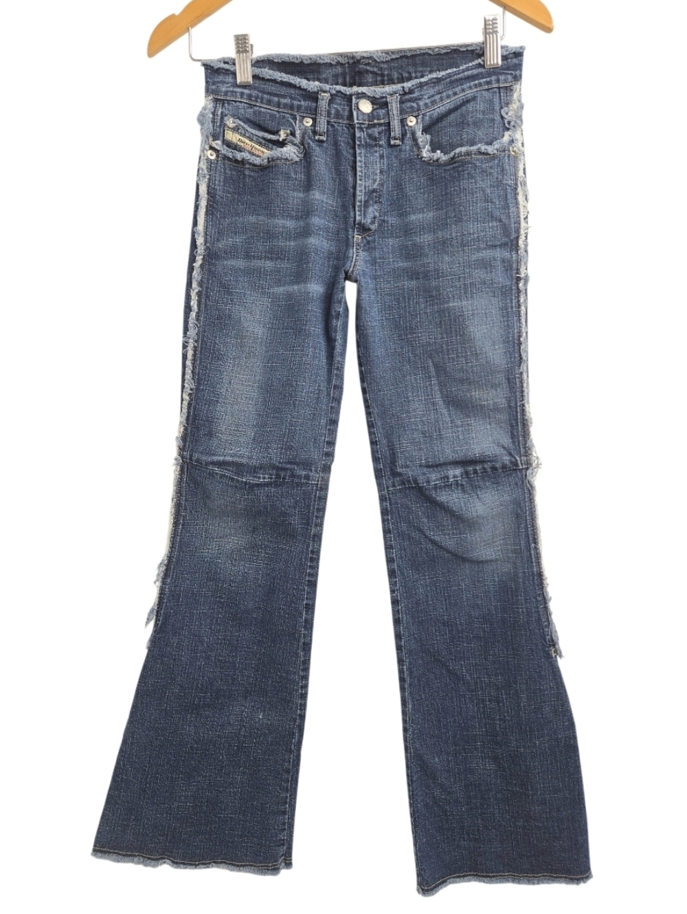 Diesel Y2K Jeans Low‎ Rise Distressed Stretch Blue Denim